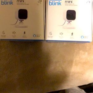 Two Amazon blink cameras
